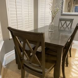 Kitchen Table + 4 Chairs + Bench