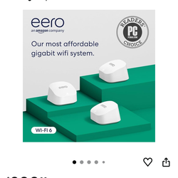 Brand New Eero 6+ 3-pack