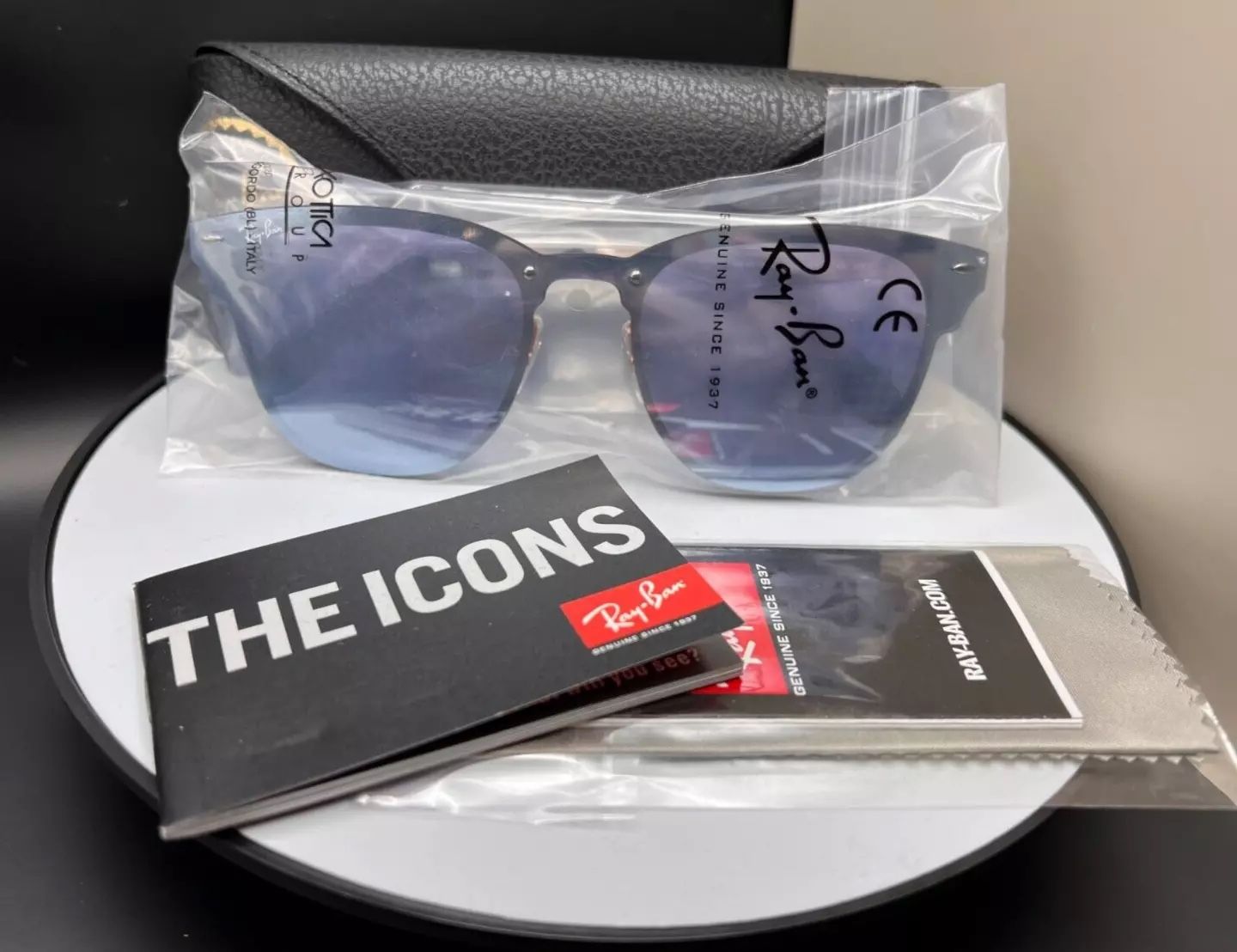 Brand New Sealed Ray-Ban RB3576-N Blaze CLUBMASTER In Violet Blue Reflections