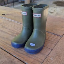 Hunter Rain boots green