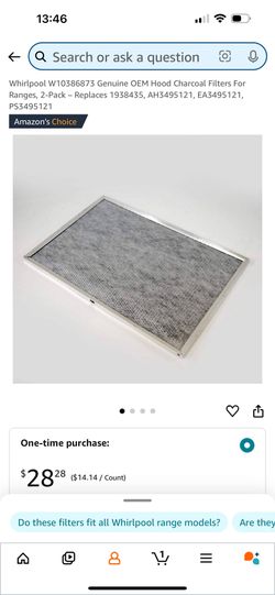 whirlpool Hood Filter for Ranges