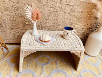 Vintage Wicker Bed Tray