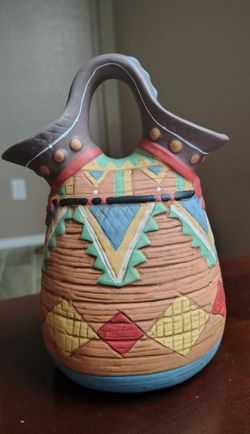 Vintage Native American Wedding Pitcher