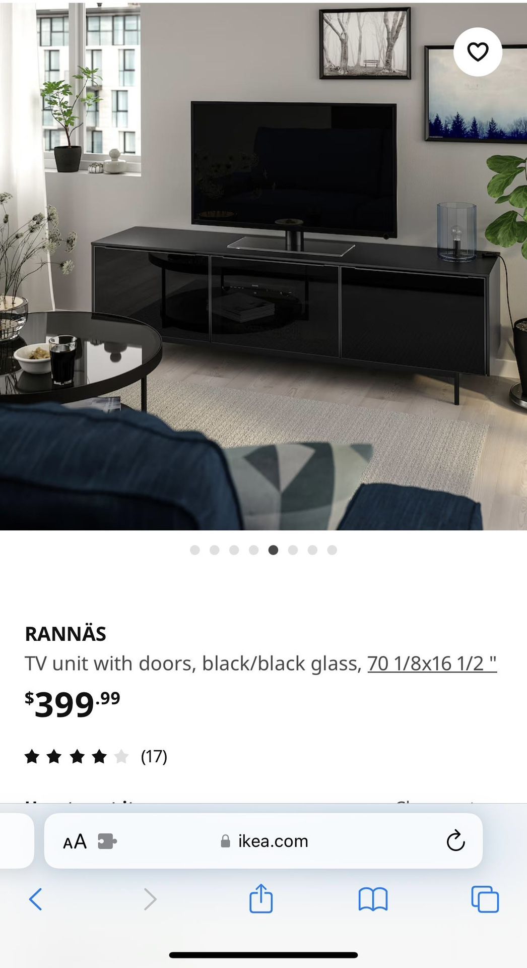 Ikea TV Stand RANNAS