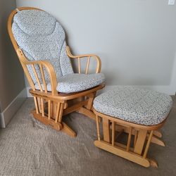 Rocking Chair with Leg Rest