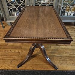 Small Rectangular Solid Mahogany Coffee Table Or Side End Table