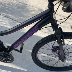 Mongoose Excursion Purple Bike 24 Inch 24” Girls, Mongoose
