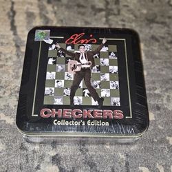 Elvis Presley Checkers Collector's Edition Collectible Metal Tin 2004 New/Sealed