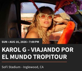 Karol G Floor Pit Ticket(s) Sofi  $970