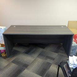 Large dark grey desk
