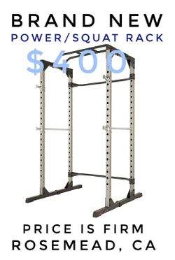 Personal Home Gym Equipment - Super Max Power Cage Full Squat Rack Bench Press, bench and weights sold separately