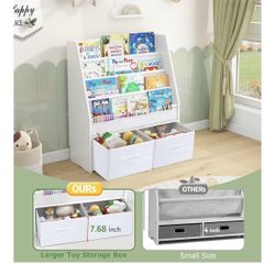 Solid Wood Toddler Bookshelf