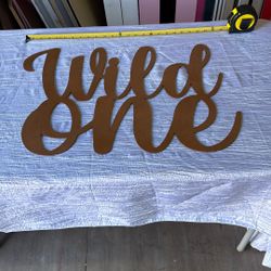 Wild One Wood Laser Cut 2ft Wide