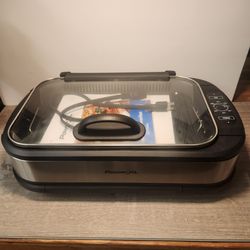 Power XL Smokeless Grill Pro Indoor Electric Grill Griddle Cooker Nonstick Pan