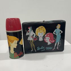 Vintage Barbie Lunch Box With Thermos 