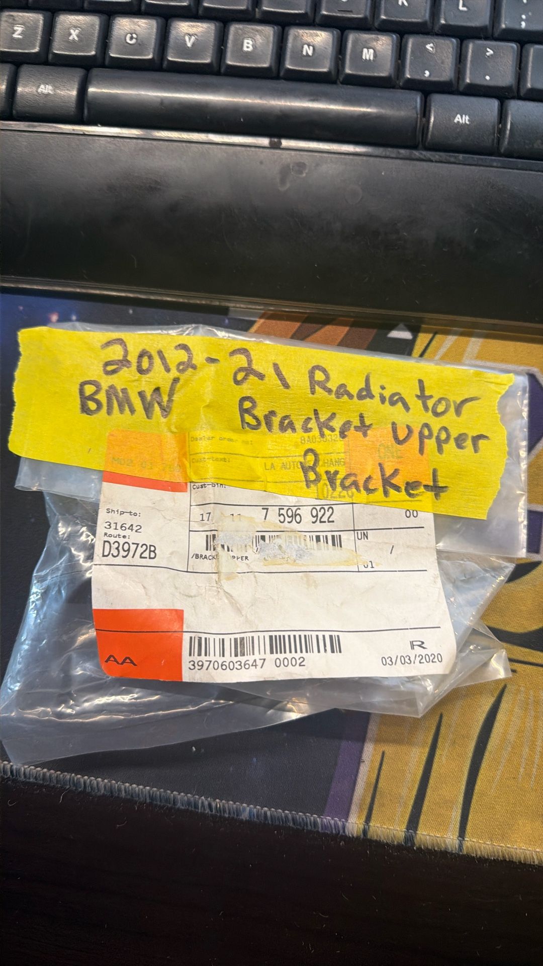 Radiator Upper Bracket