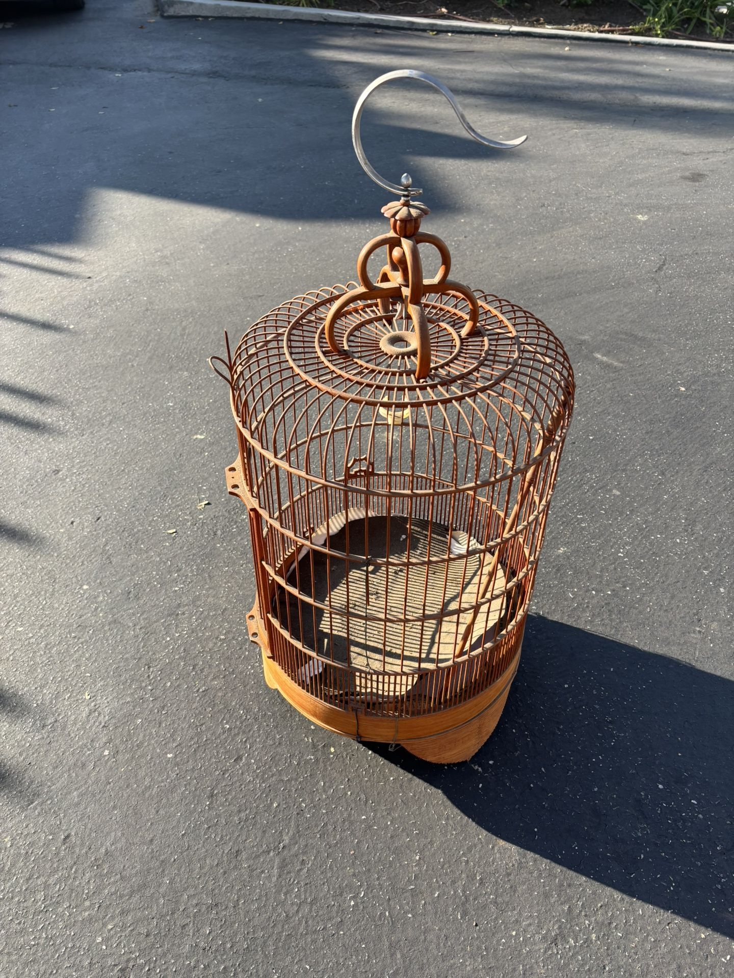 Vintage Wood Bird Cage