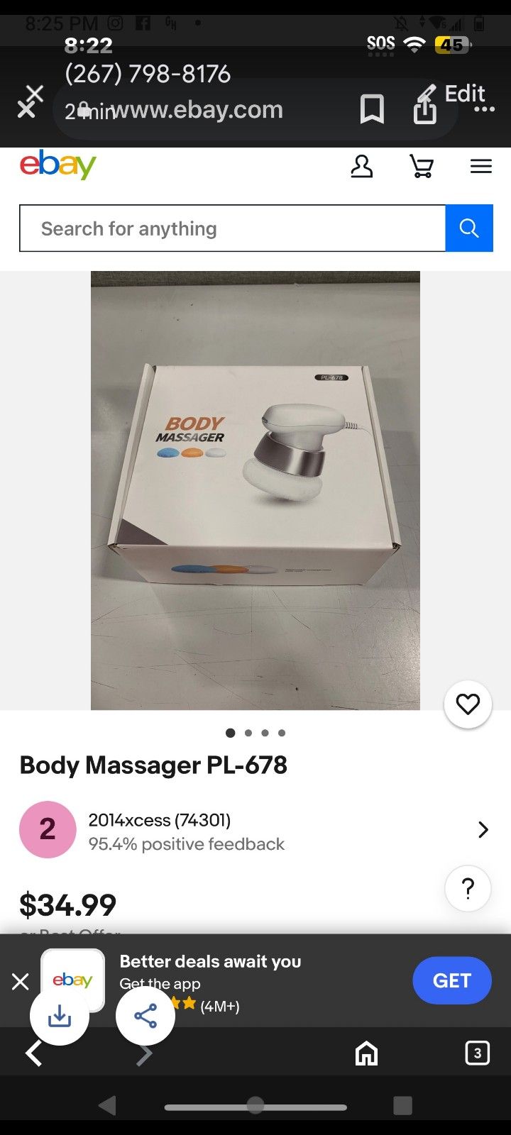Body Massager Heated One .