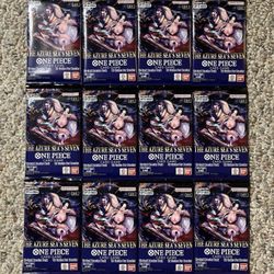12x One Piece OP14 - The Azure Sea’s Seven -  Booster Packs Lot