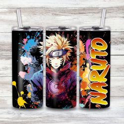 NARUTO SERIES 20 OZ TUMBLER Free Name Added