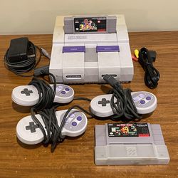 Super Nintendo + Games & Controllers