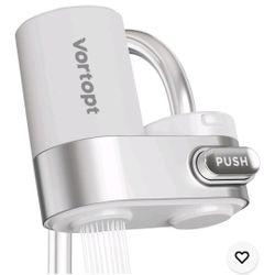 Water Filter for Sink Faucet, Mechanical Switch Button  T5 (White).  350 Gallons