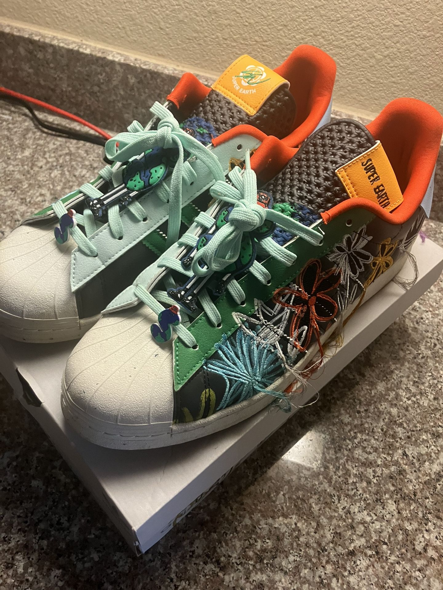 adidas gazelle silver green womens Adidas x Sean Wotherspoon Superearth Superstar – Supsneaks main image 1