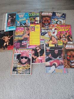 Wwe Wwf Lot Of Vintage Magazines