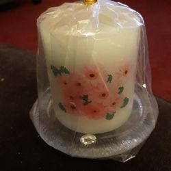 Decorative Candle on small dish