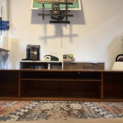 Mid Century Wood Credenza 