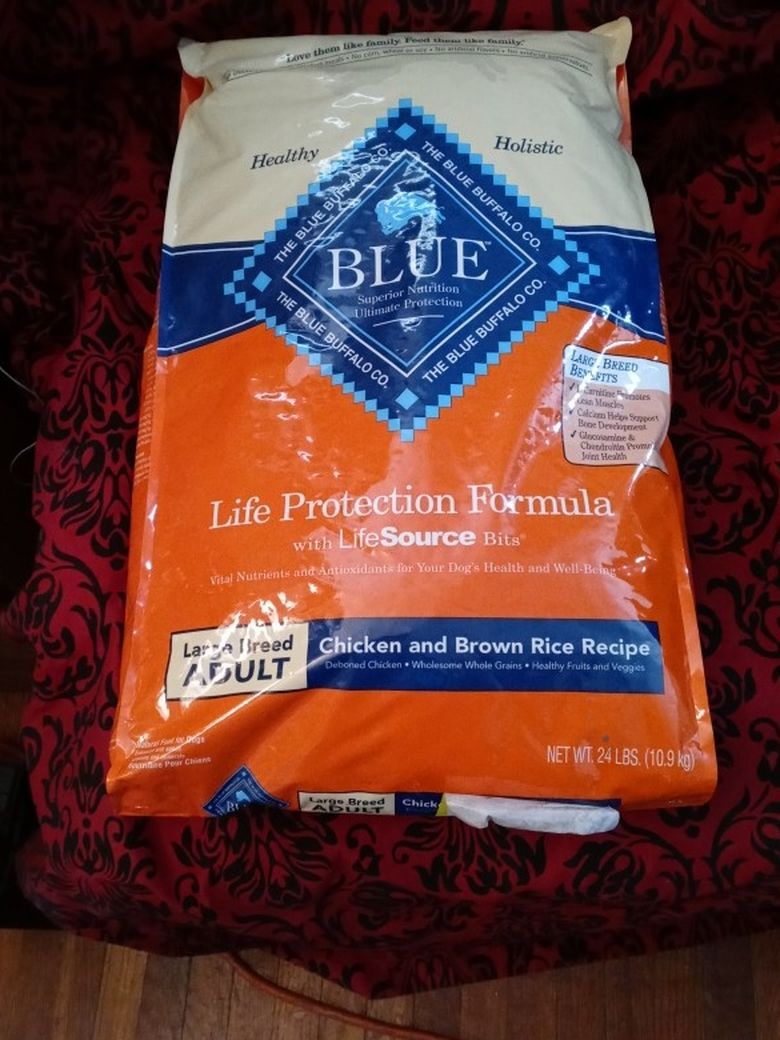 Blue Dog Food. 2 Bags