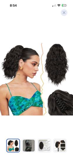 Wavy curly ponytail hair extensions
