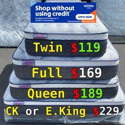 12in King Size Dream Luxury European Pillow Top Mattress 