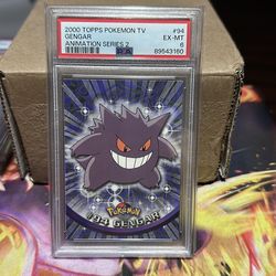 2000 Topps Pokemon TV Animation Series 2 Gengar PSA 6