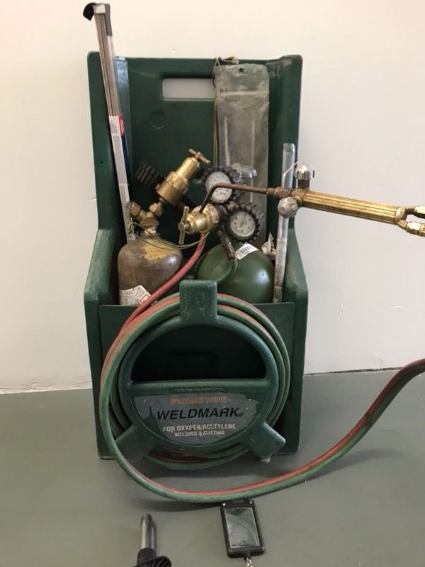 Professional Portable Torch Kit Oxygen Acetylene Oxy Welding Cutting Victor-Style Tank