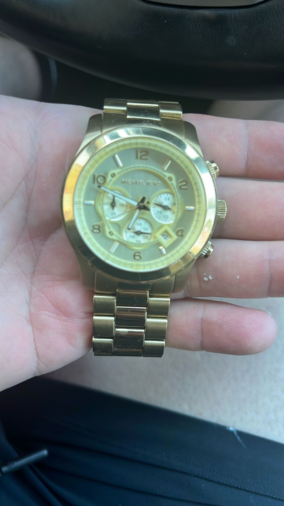 Michael Kors Gold Oversize Watch 