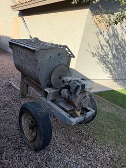 Gas-Powered Towable Cement Mixer