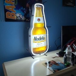 Led Modelo Especial Beer Sign Perfect For Man Caves Or Businesses