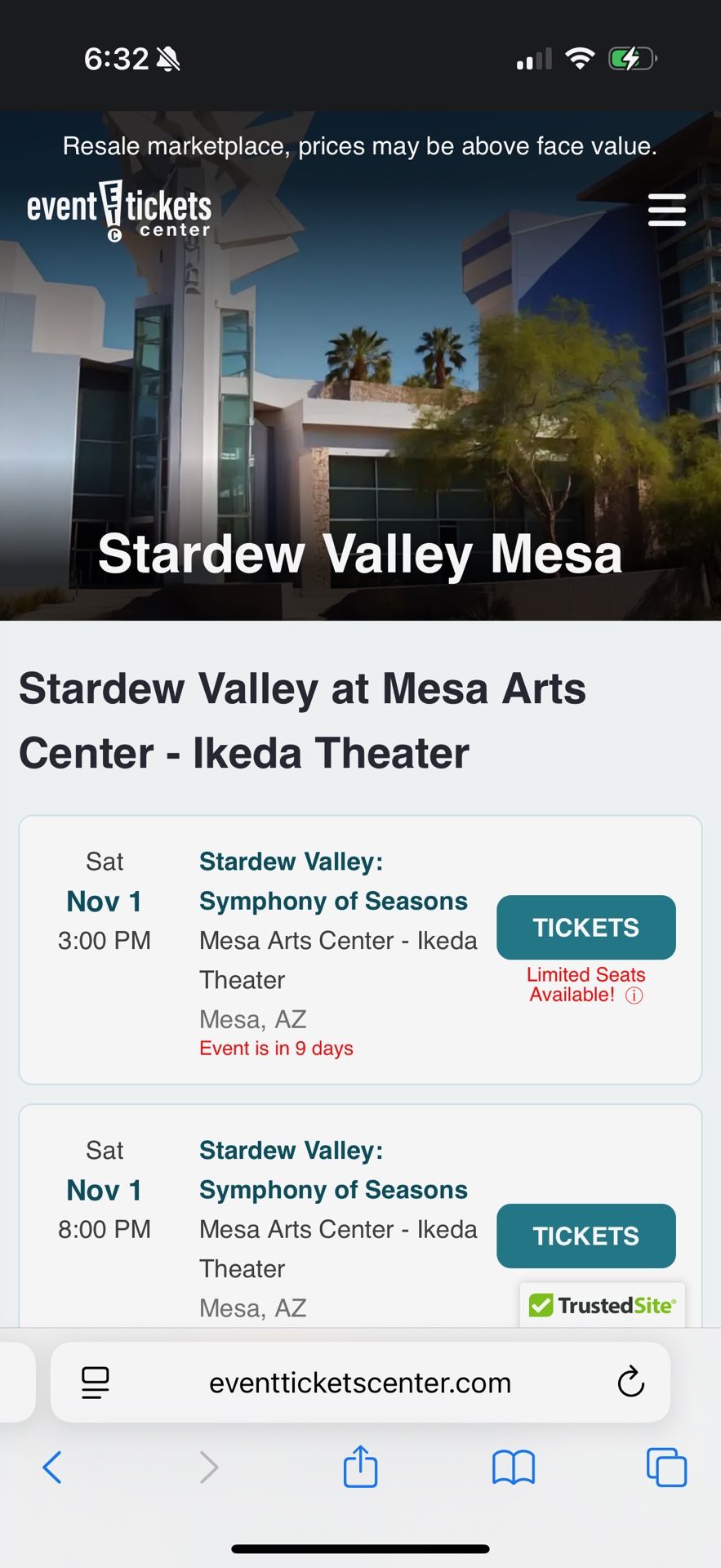 Tickets Stardew Valley @ Mesa Art Center