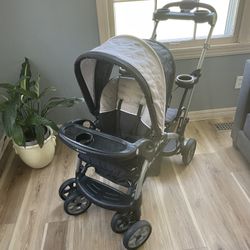 Baby Trend Sit N’ Stand Foldable Front And Rear Seat Baby Stroller