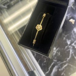 Flower Bracelet 10k Gold 