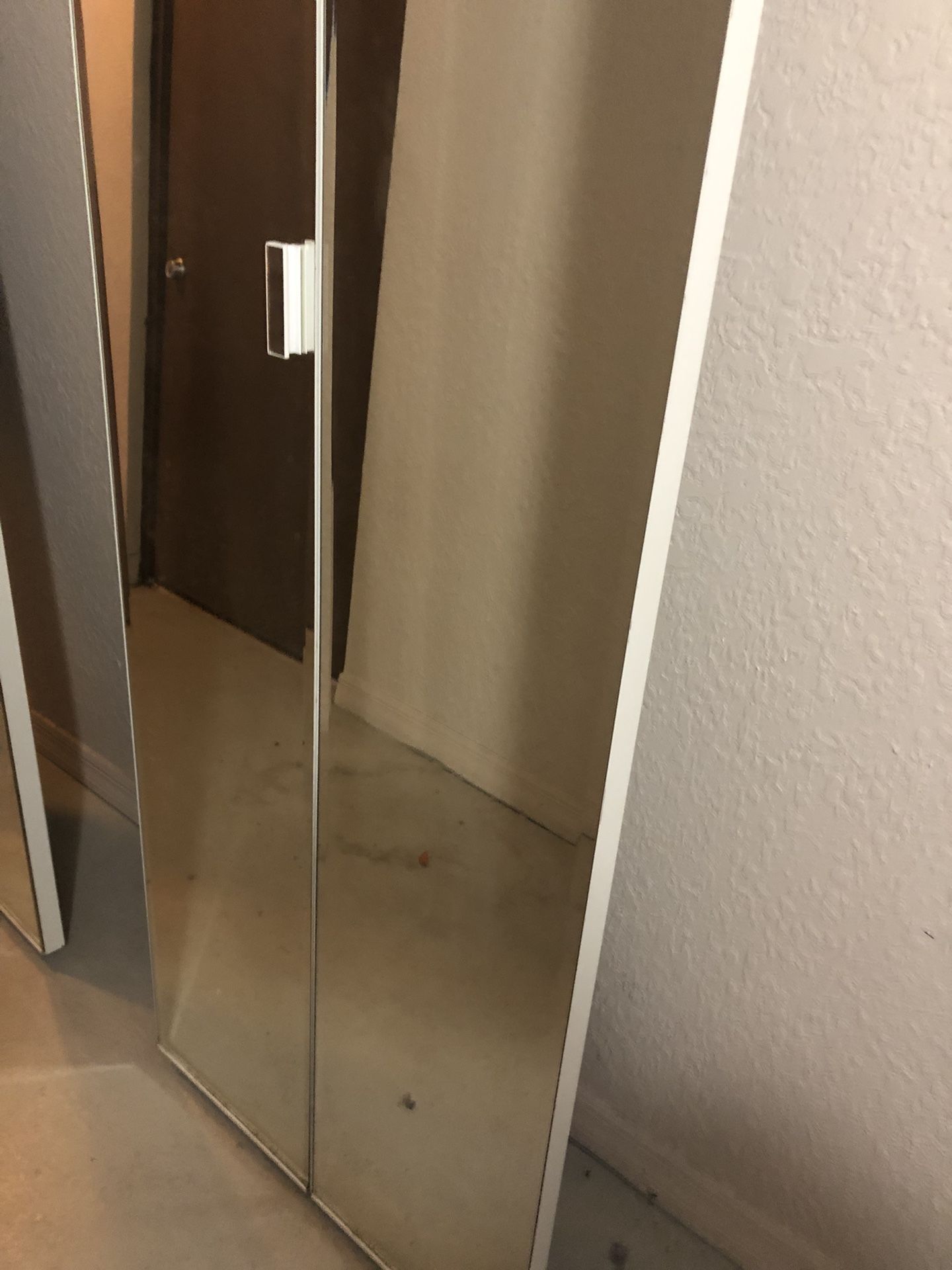 mirror closet door come with track 48 W, 79 L 