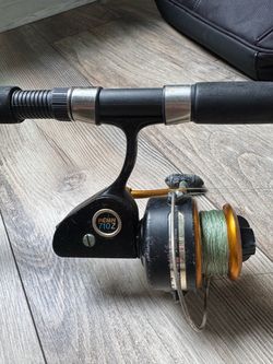 Vintage USA Penn 710z Spinning Reel & Pole