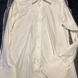 Gucci Men’s 16.5/42 Cufflink Dress Shirt 