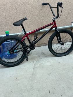 BMX Bike Red and Black Frame