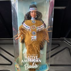 4TH EDITION NATIVE AMERICAN BARBIE COLLECTOR MATTEL