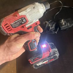 Hyper Tough Cordless Impact Driver 20V Battery And Charger