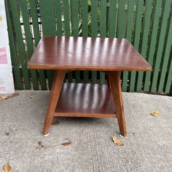 Mid Century Side Wood Table 