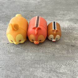 Disney Tsum Tsum Yellow Miss Bunny Orange Dale Mini Dale