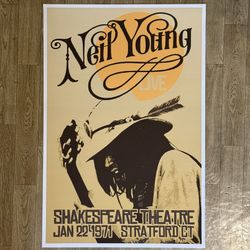 Neil Young Poster Reproduction - 16” X 24” - New 